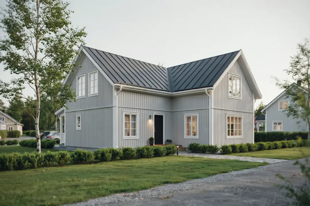 byte av vindskivor och takfotsdetaljer p villa i brottby